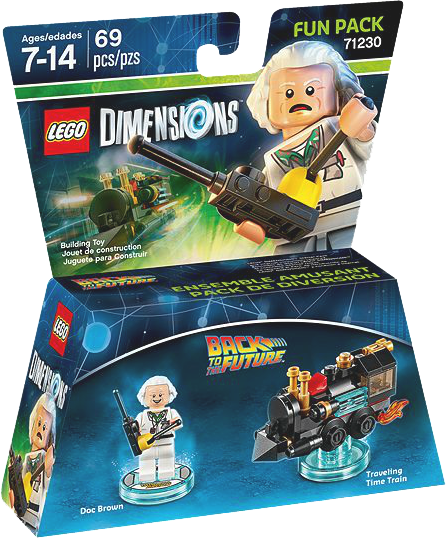 Lego Dimen Fun Doc Brown, , Large - Lego Dimensions Chima (446x538), Png Download
