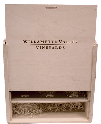 Wooden Box - Six Bottles - Wooden Box (350x430), Png Download