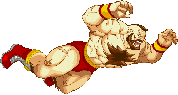Capcom / Ign, Retrieved From Http - Zangief Street Fighter 2 Turbo (570x303), Png Download