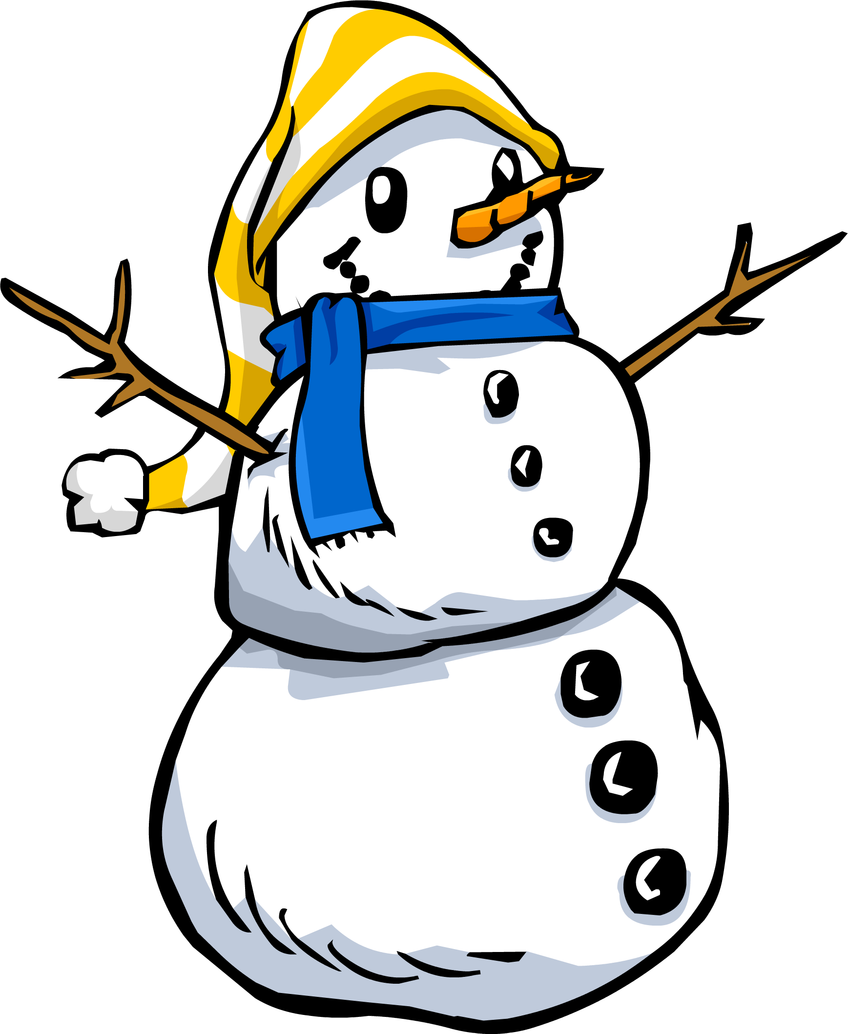 Snowman Sprite 003 - Snowman Transparent (1737x2118), Png Download