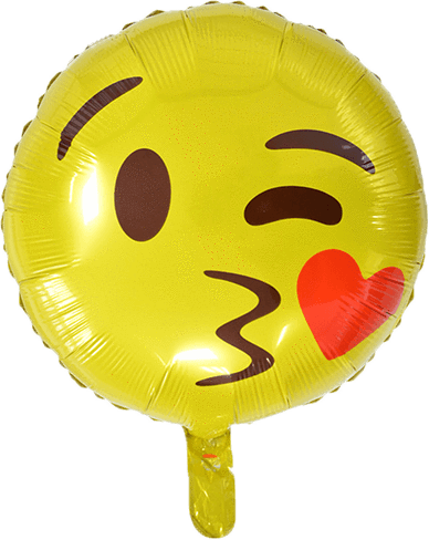 Emoji Balloons 18" - Emoji Balloons (388x488), Png Download