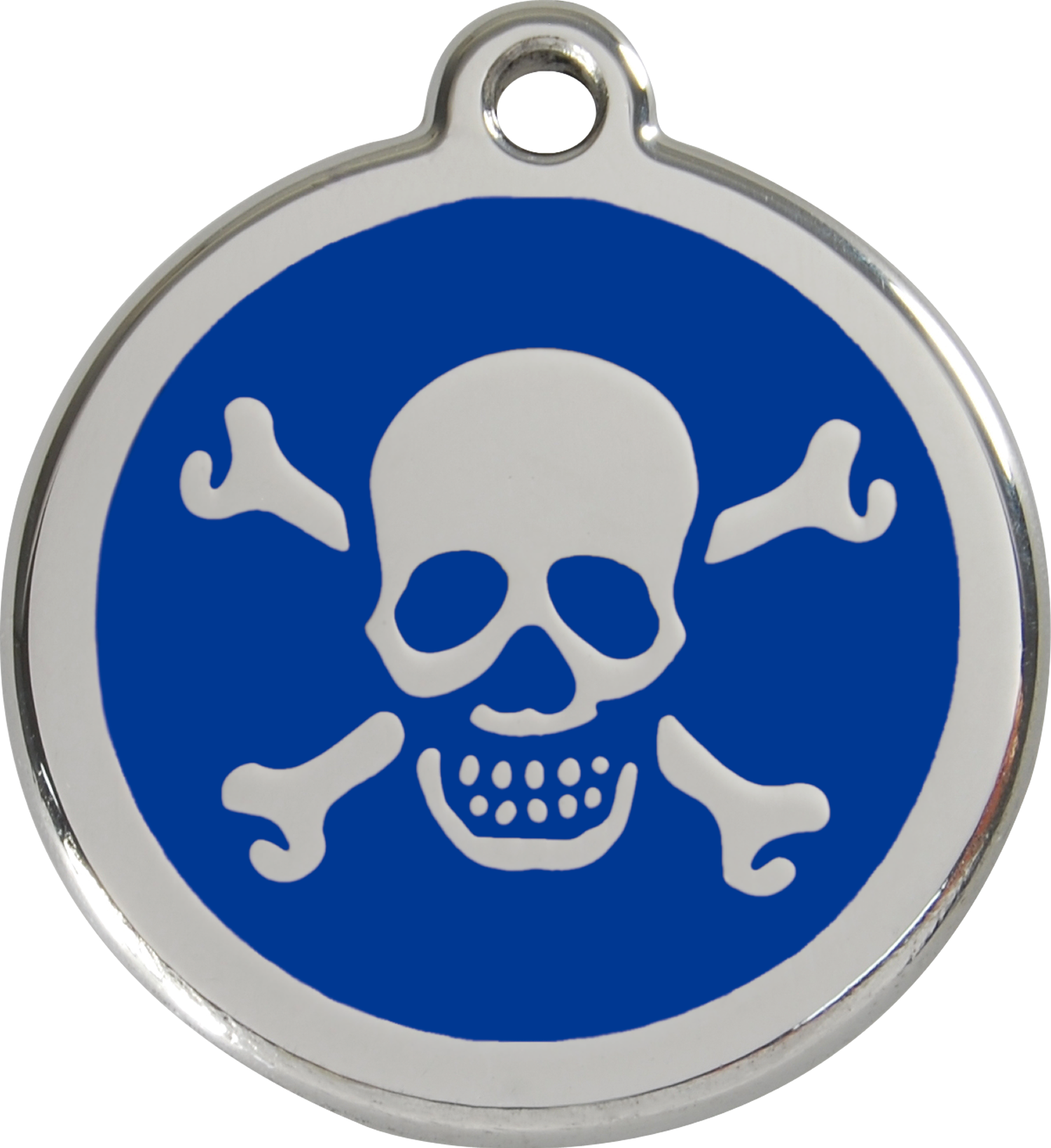 1xbnm, 9330725031678, Image - Red Dingo Skull Cross Bones Pet Id Tag - Red (1500x1639), Png Download