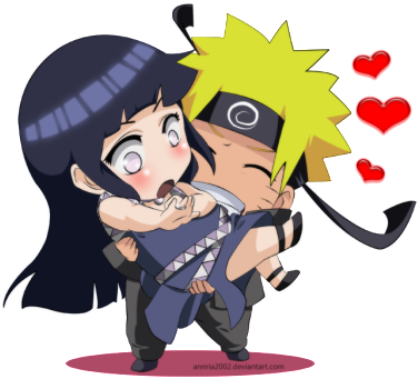 Naruto Chibi's Images Naruto Chibi Wallpaper And Background - Naruto And Hinata Chibi (410x360), Png Download