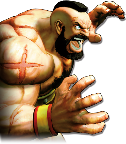 In Main-series News, Street Fighter V Has A Spring - Zangief Street Fighter Iv (500x600), Png Download