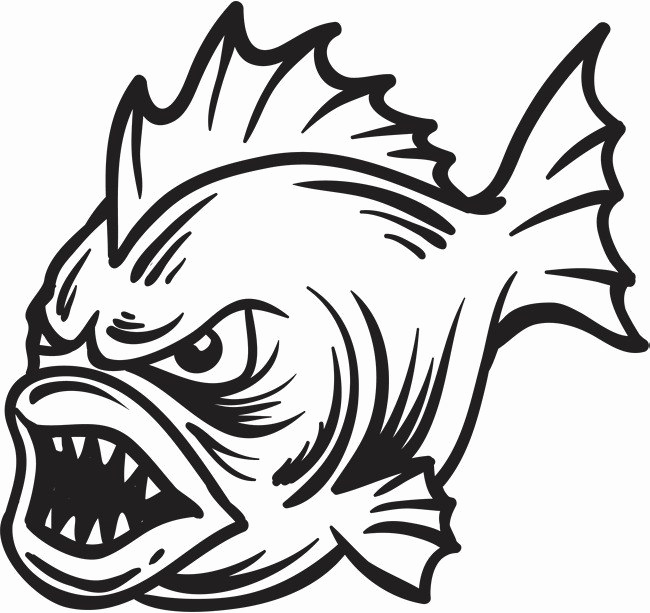 Piranha Png Hd - Love More Than Fishing Shirt, My Favorite T Shirt (polyester (650x613), Png Download