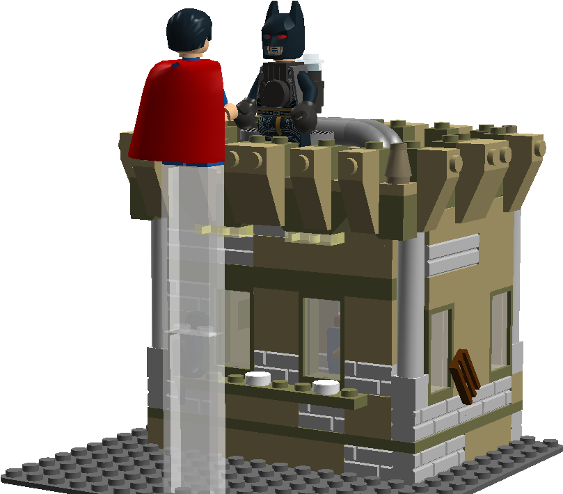 Superman Promo - Lego (1360x709), Png Download