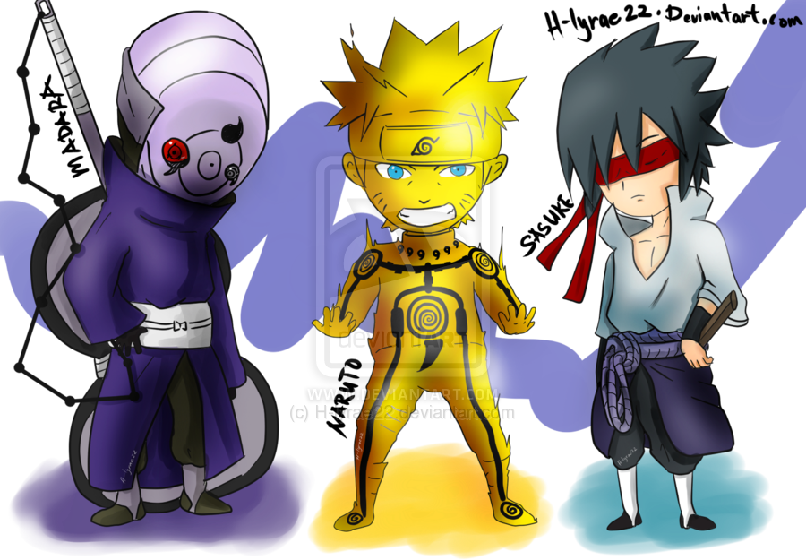 Sasuke Vs Naruto Chibi - Naruto Sasuke Chibi The Last (900x625), Png Download