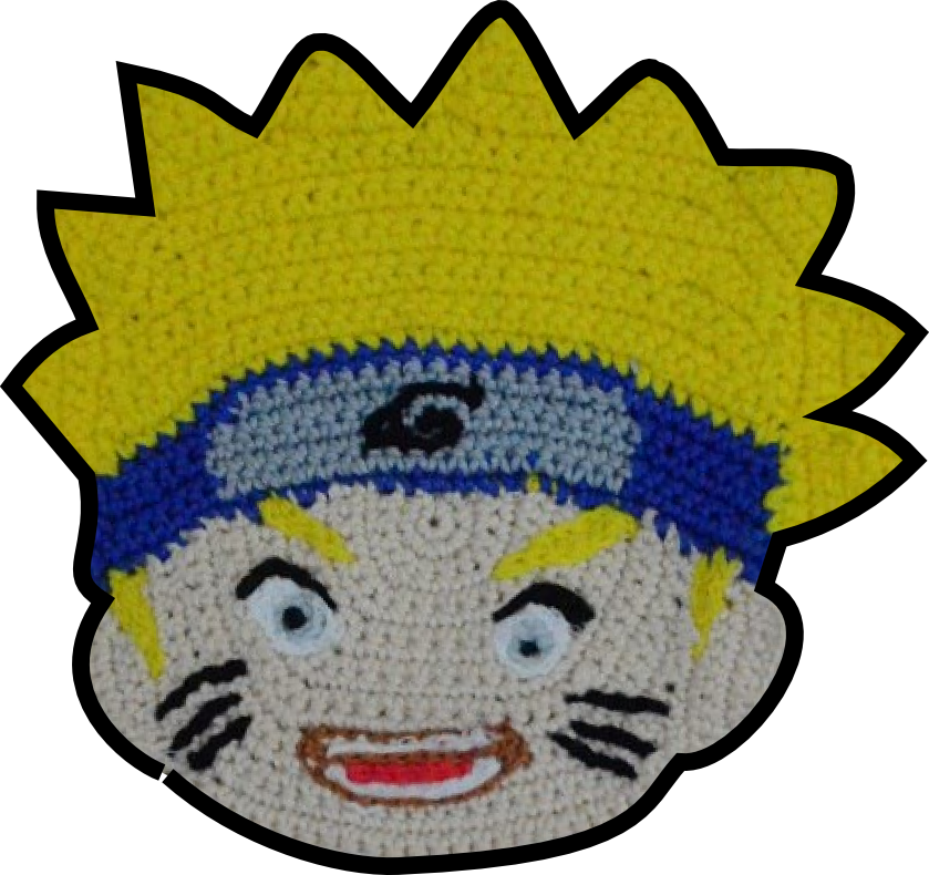 Crocheted Naruto Chibi - Crochet (839x790), Png Download