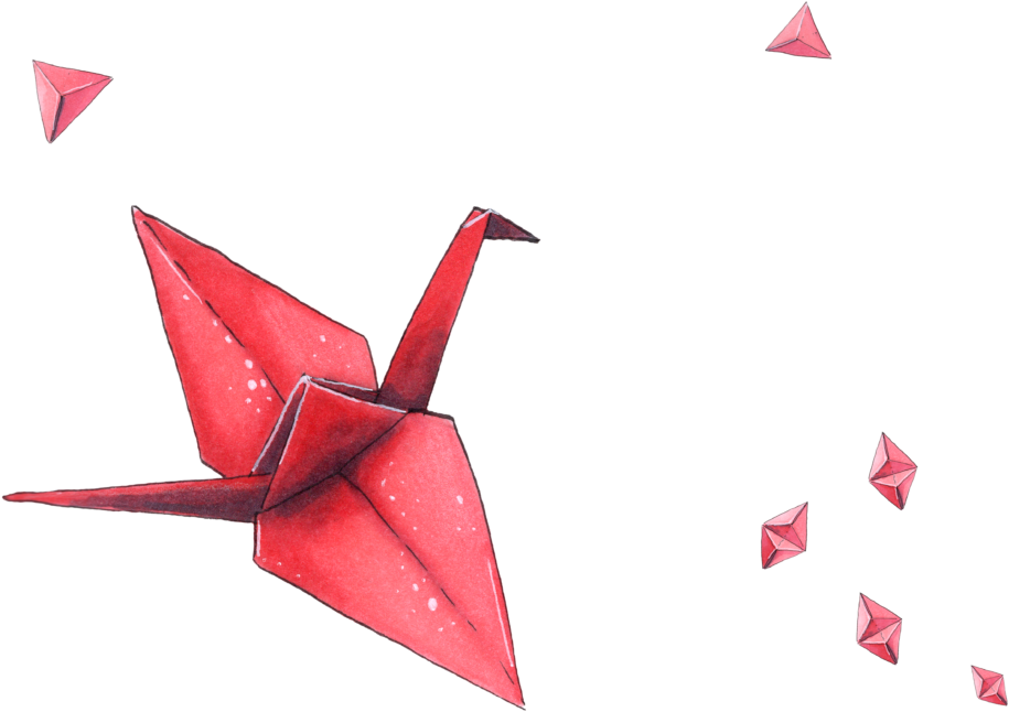 Summary At The End - Origami Crane Png (1024x735), Png Download
