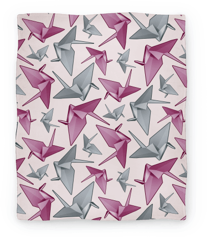 Origami Paper Crane Blanket - Origami Paper Crane Tote Bag: Funny Tote Bag From Lookhuman. (484x484), Png Download