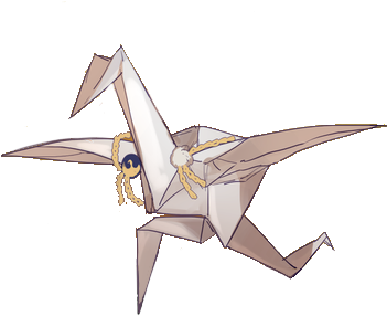 Tsurucrane - Touken Ranbu Troll (350x350), Png Download