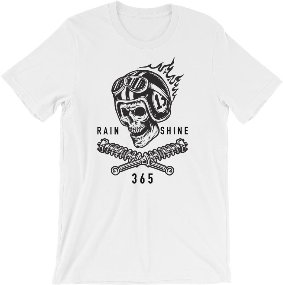 365 Flaming Skull - T-shirt (1000x1000), Png Download