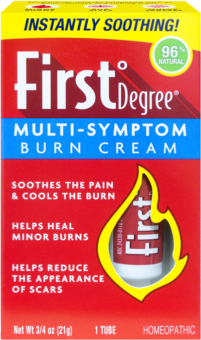 Introducing First°degree® Multi-symptom Burn Cream - First Degree Burn Cream - 0.75 Oz (494x750), Png Download