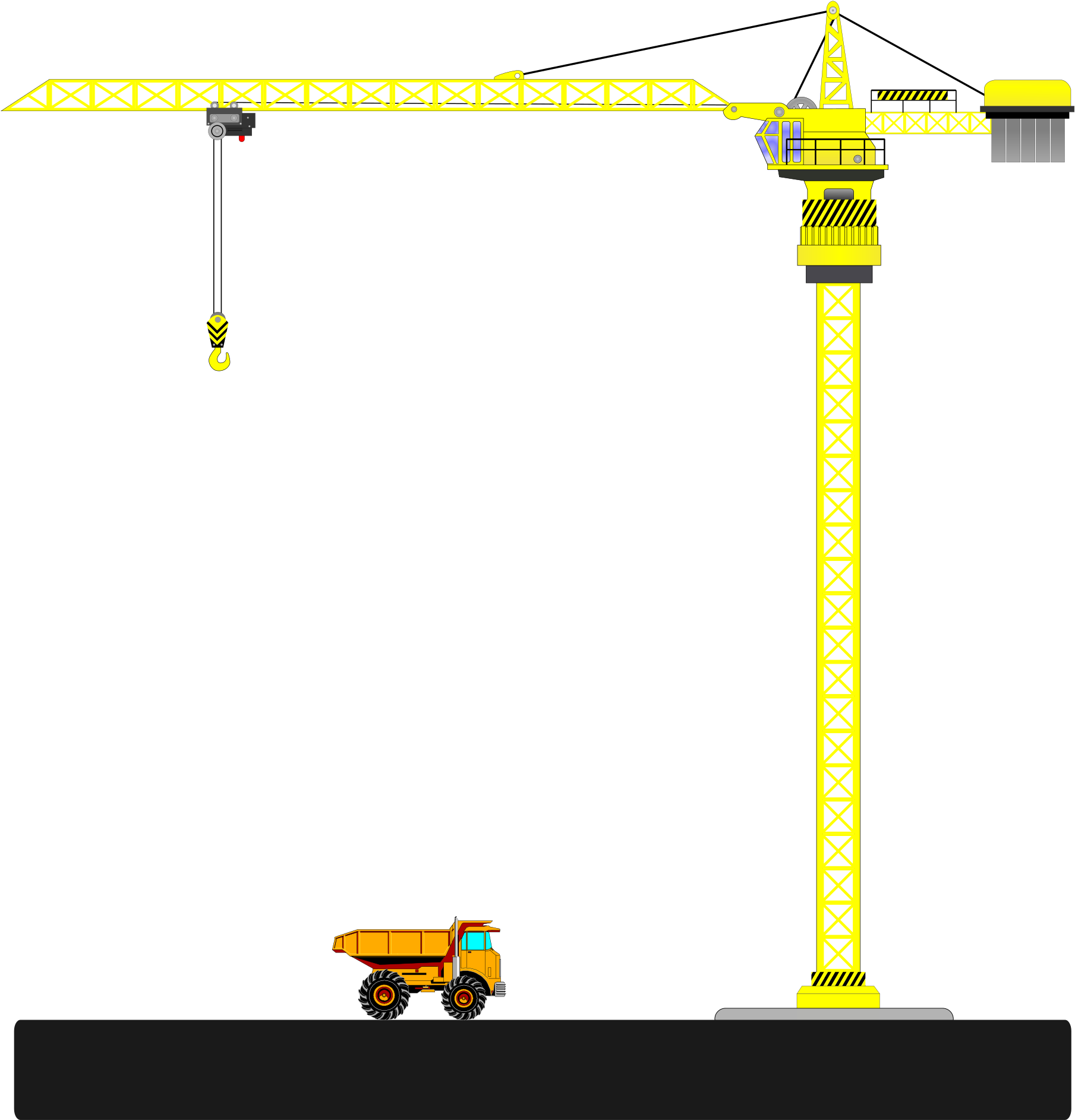 This Free Icons Png Design Of Tower Crane (1855x2400), Png Download
