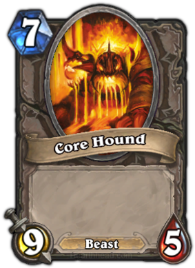 Corehound4 - Hearthstone Card Core Hound (300x454), Png Download
