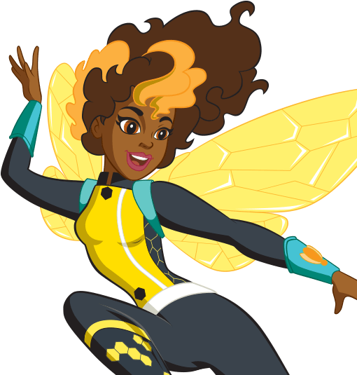 Official Profile Arts Dc - Dc Superhero Girls Bumblebee Png (544x534), Png Download