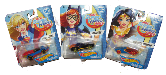 Dc Super Hero Girls - Hot Wheels Dc Super Hero Girls Batgirl Character Car (540x244), Png Download