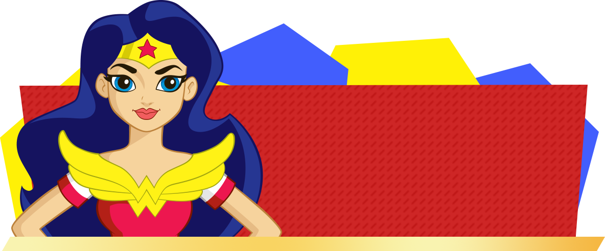 Dc Super Hero Girls - Wonder Woman Superhero Girls (1184x492), Png Download