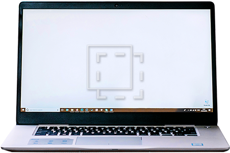 Dell Laptop Straight On View - Netbook (450x450), Png Download