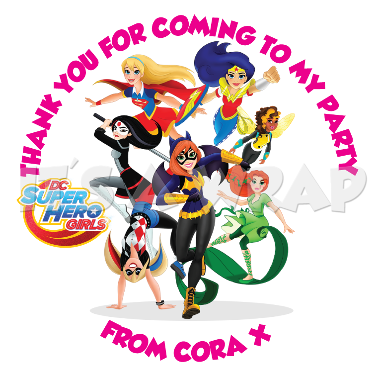 Dc Superhero Girls Sweet Cone Stickers - Dc Super Hero Girls: Final Crisis - Book (870x870), Png Download