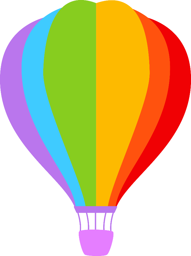 Meios De Transporte - Air Balloon Paper Png (672x900), Png Download