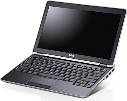 Dell Latitude E6220 Laptop Computer Front Right - Dell E6520 (454x357), Png Download