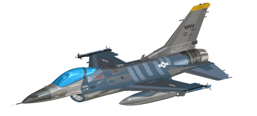 General Dynamics F-16 Fighting Falcon (500x500), Png Download