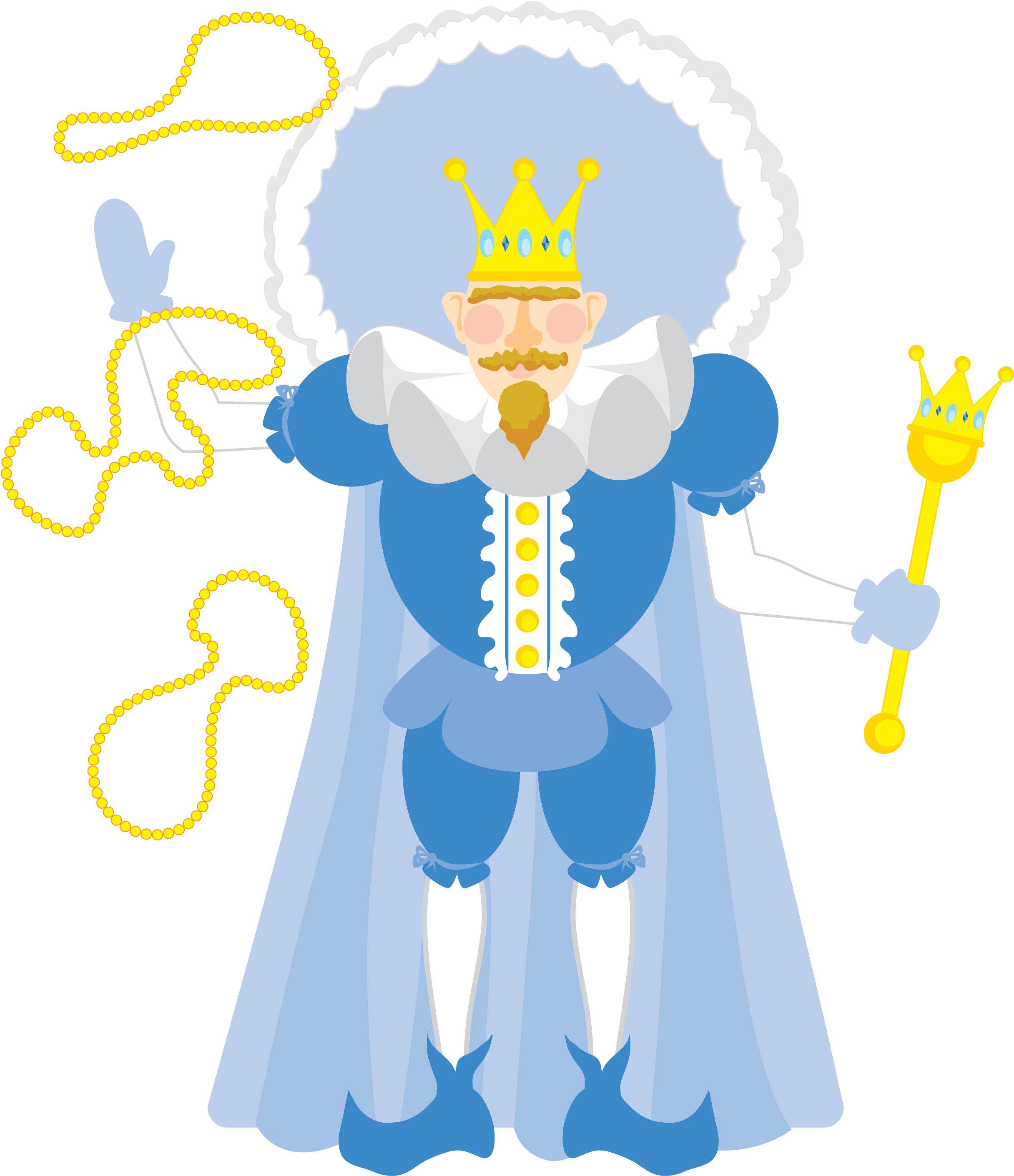 Mardi Gras Blue King Clip Art - Mardi Gras King Clip Art (2550x3300), Png Download