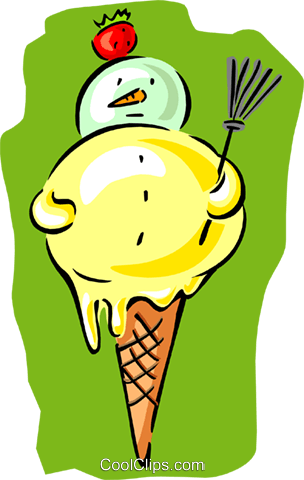Ice Cream Cone Royalty Free Vector Clip Art Illustration - Illustration (304x480), Png Download