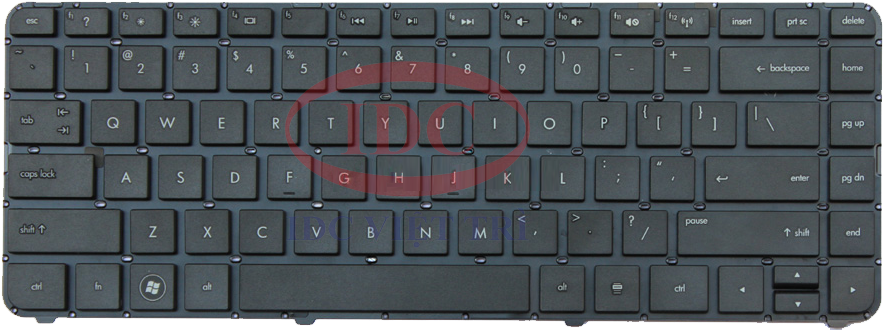 B N Ph M Laptop Hp Cq43 - Igopart Us Keyboard For Hp Pavilion Dv5-2000 Dv5-2100 (900x674), Png Download