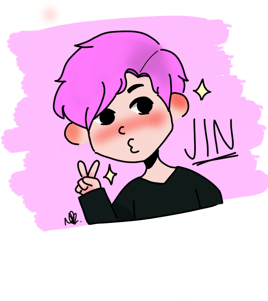 Kim Seokjin - Cartoon (905x1280), Png Download
