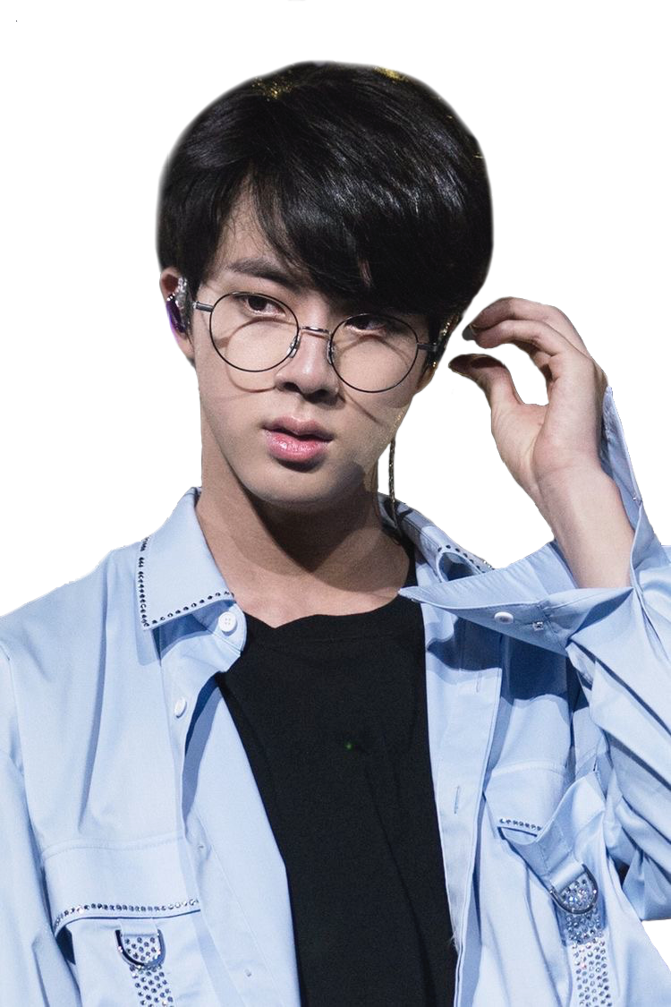 Bts, Jin, And Seokjin Image - Kim Seokjin Wearing Glasses (750x1125), Png Download