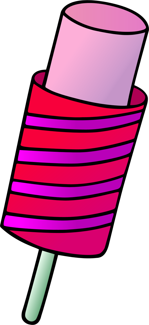 Stripped Ice Cream - Clip Art (600x1306), Png Download