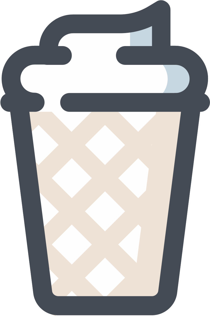 Ice Cream In Waffle Icon - Icon (1600x1600), Png Download