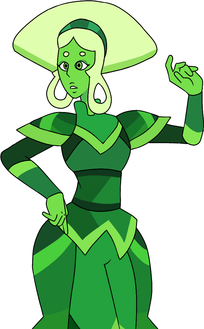Dresden Green Diamond - Cartoon (900x1200), Png Download