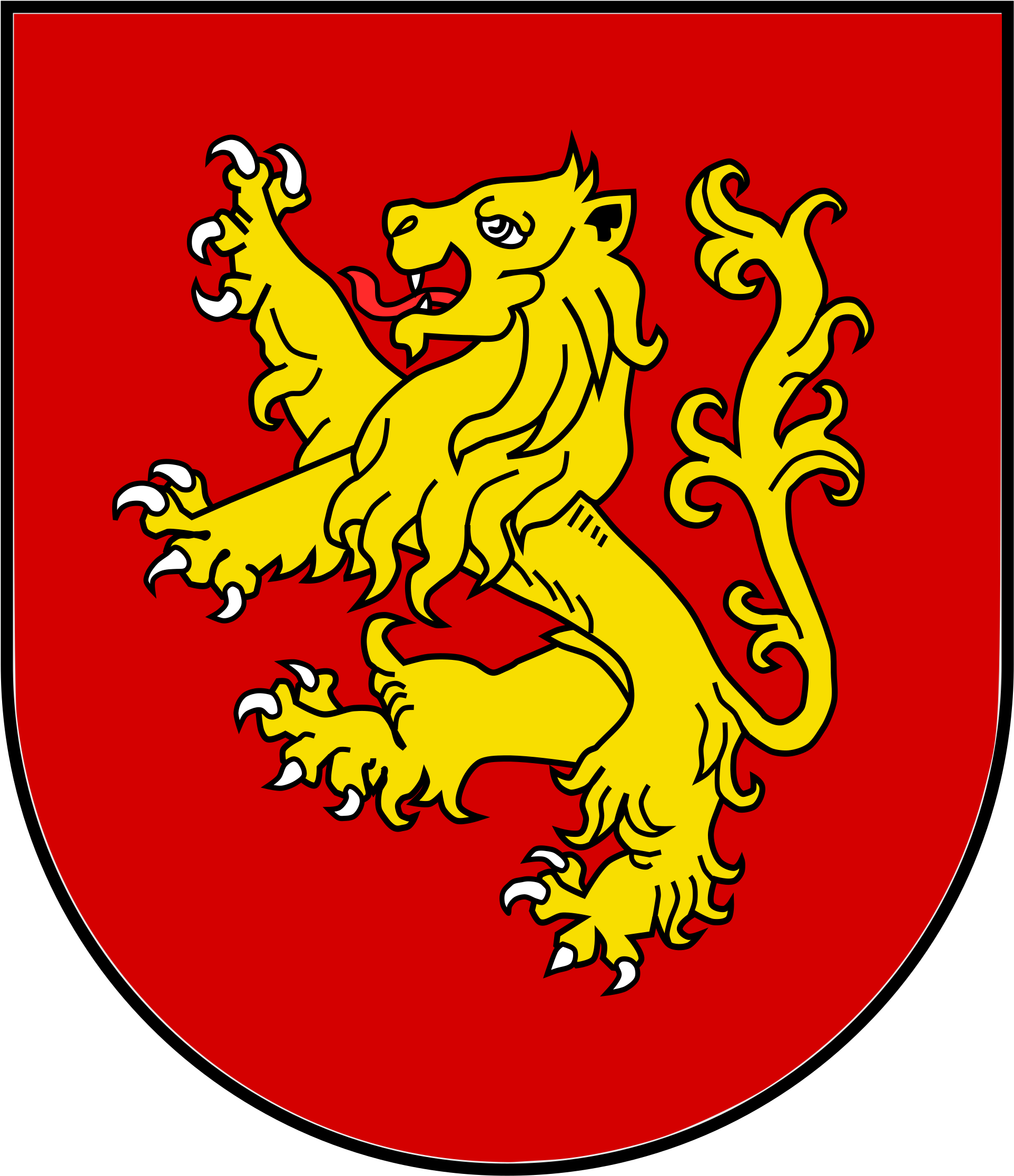 Open - William D Aubigny Coat Of Arms (2000x2308), Png Download