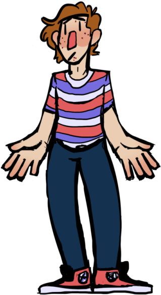 Yaoi Hand Boy Found Sweaty In New Jersey - Cartoon (500x605), Png Download