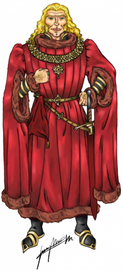 Gerold The Golden By Oznerol 1516 - Gerold Lannister (250x548), Png Download