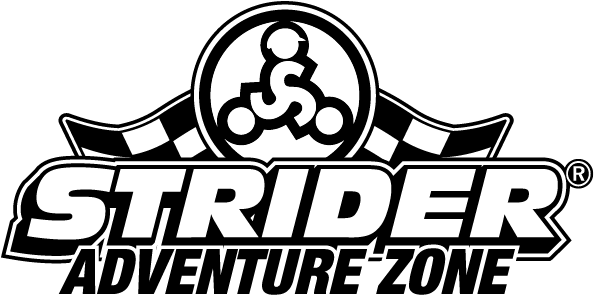 Strider Adventure Zone Sponsored By Honda Uk - Strider Bike Logo (631x329), Png Download
