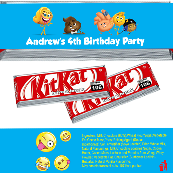 Emoji Blue Kitkat Wrappers - Nestlé Nestle Kitkat Chunky Egg (606x606), Png Download
