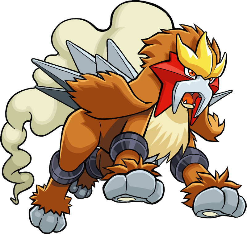 Shiny Entei Pokédex (800x759), Png Download