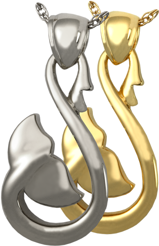 Infinity Whale Tail Cremation Jewelry Shown In Silver - Crescent (500x500), Png Download