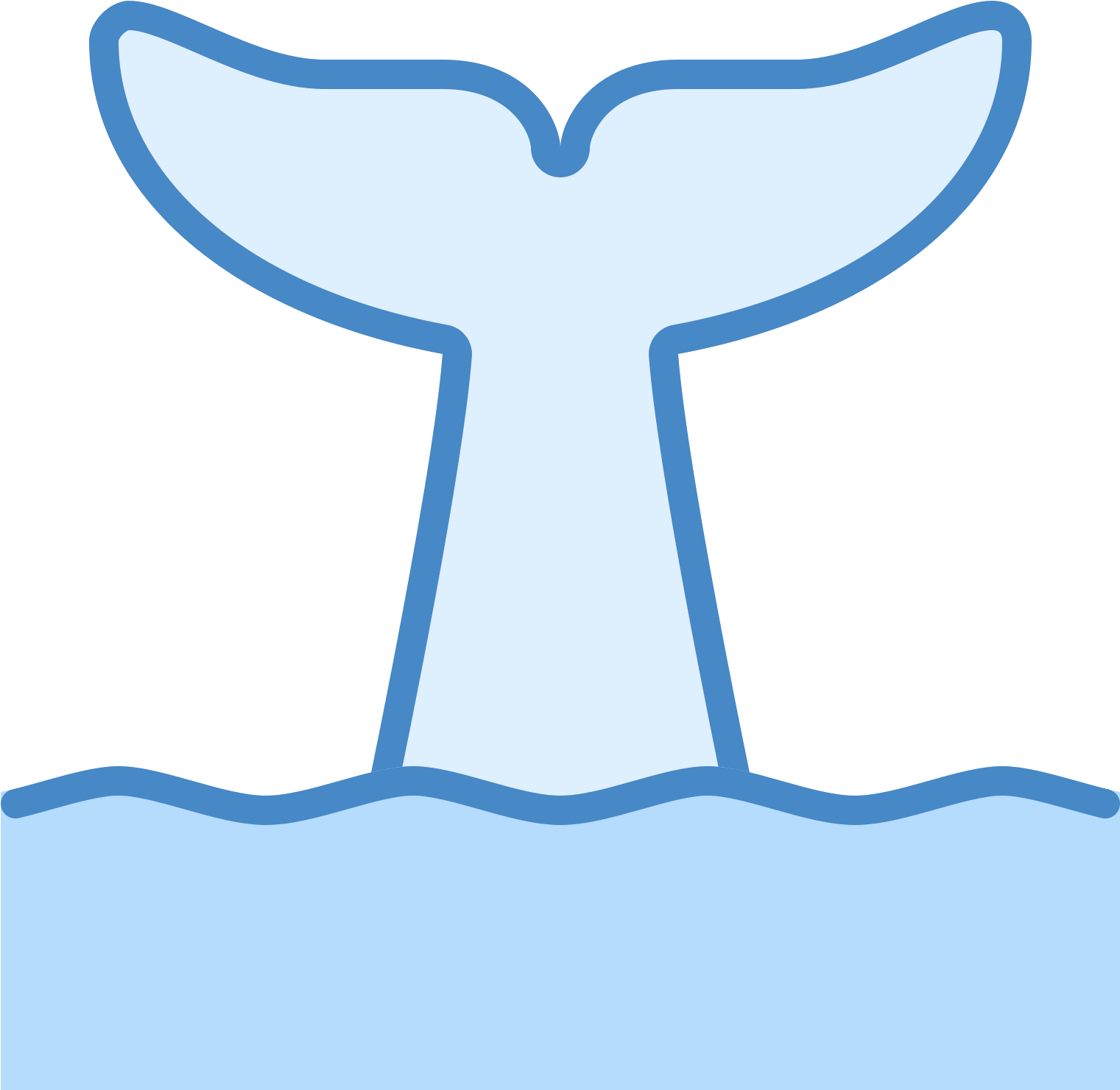 This Is A Picture Of The Tail Of A Whale Sticking Out (1600x1600), Png Download