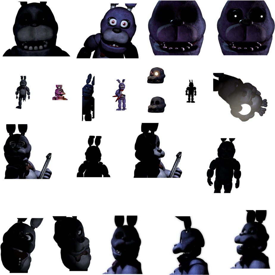 Animatronic Resources On Fnaf - Fnaf Bonnie Resource Pack (1024x1024), Png Download