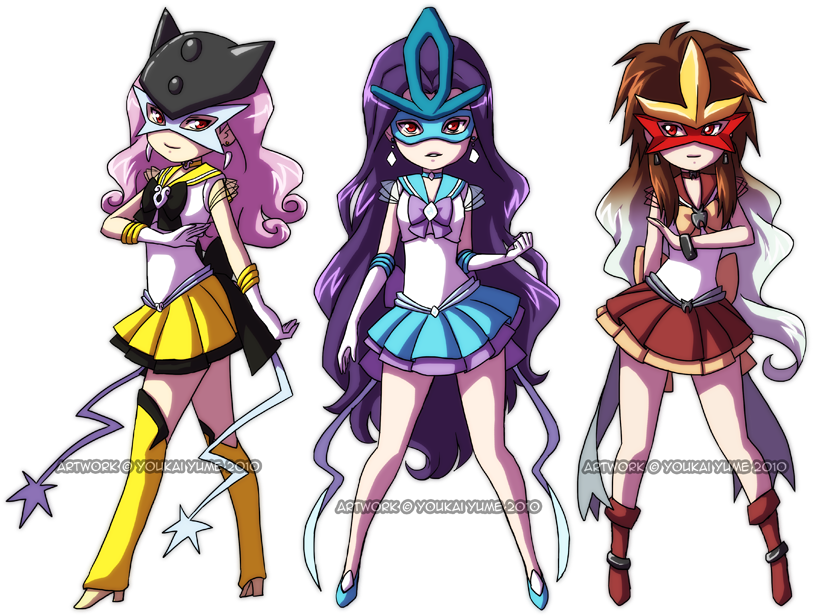 Legendary Beast Senshi - Pokemon As Sailor Scouts (900x645), Png Download