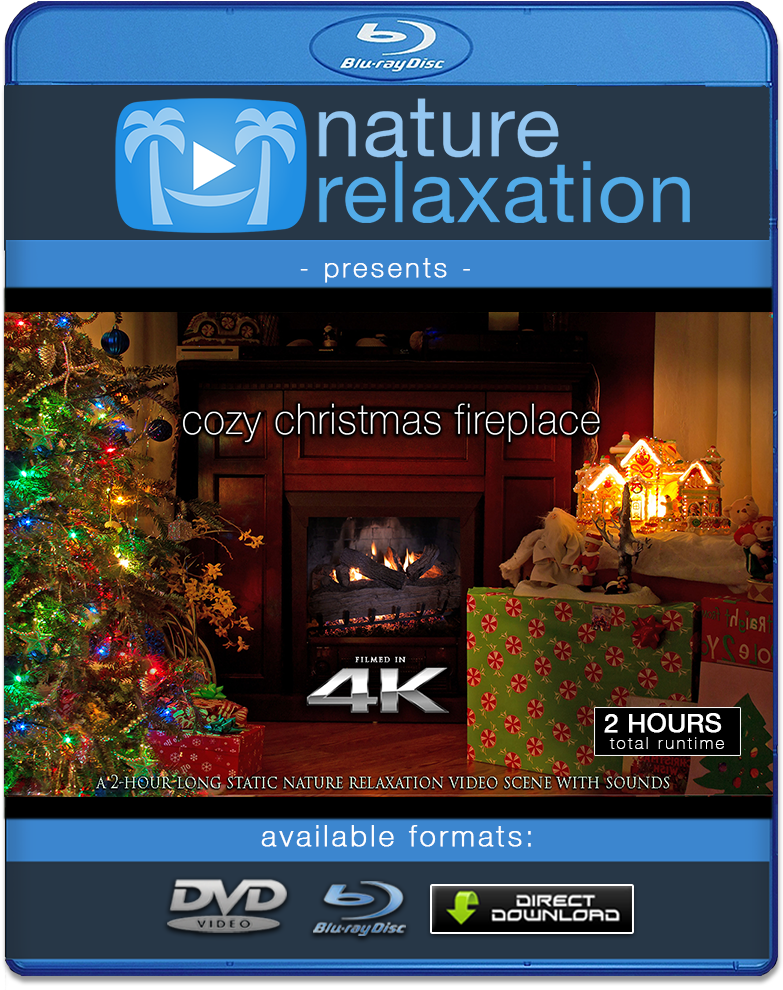 "cozy Christmas Fireplace" 4k Screensaver Holiday Video - Christmas Fireplace Screensaver (1000x1000), Png Download