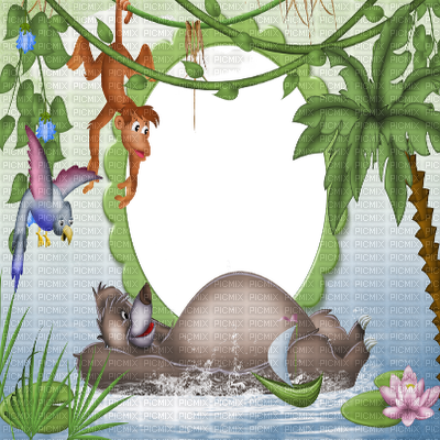Jungle Book Frame - Jungle Book Photo Frame (400x400), Png Download
