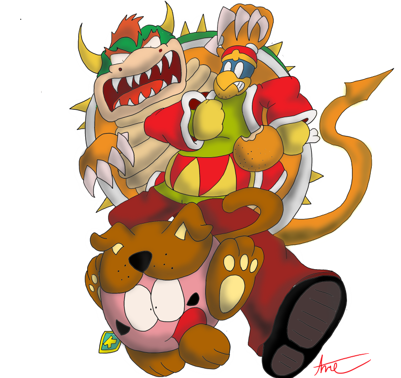 Kirby And Dedede Are A Natural Pick For The Role Of - Cartoon (1023x766), Png Download