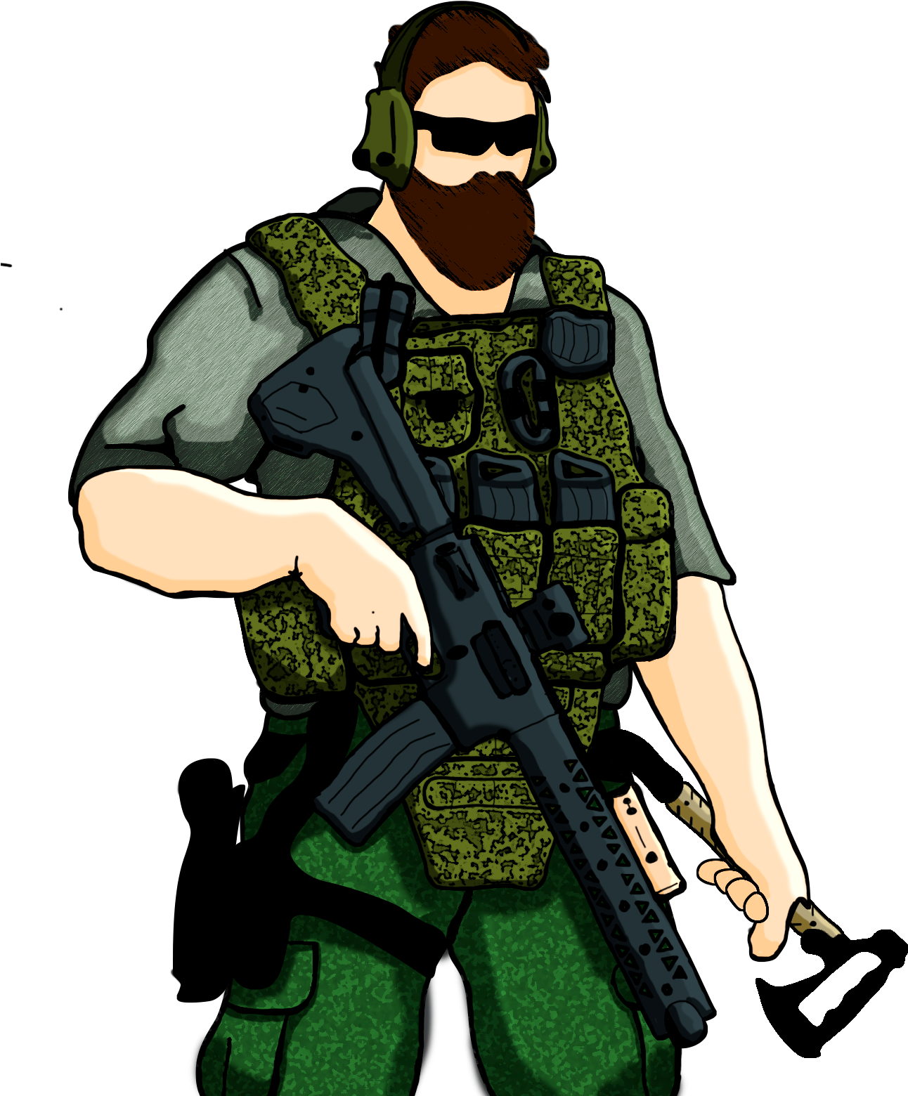 Mediawhile - Soldier (1300x1640), Png Download