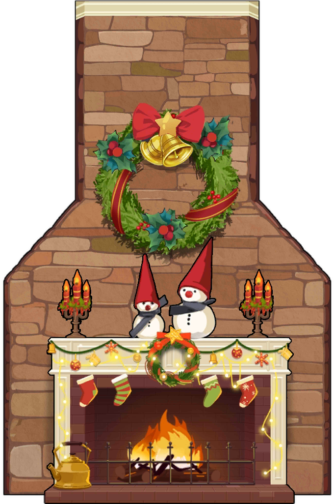 Download Hq's Christmas Fireplace - Cartoon PNG Image with No Background -  
